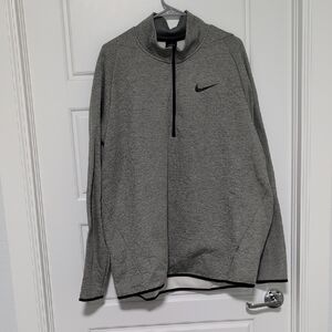 Nike Heather Gray Quarter-Zip Pullover